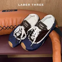 LABERTHREE流光风芭蕾美学抽皱德训鞋复古的时髦平底休闲鞋