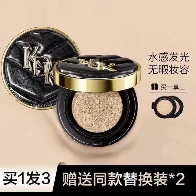 雾光雾面皮纹气垫BB霜遮瑕水润素颜黑气垫持妆滋润雾感控油旅行装