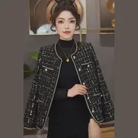 法式羊毛轻奢小香风外套显瘦时尚气质潮牌百搭短款千金设计感外套