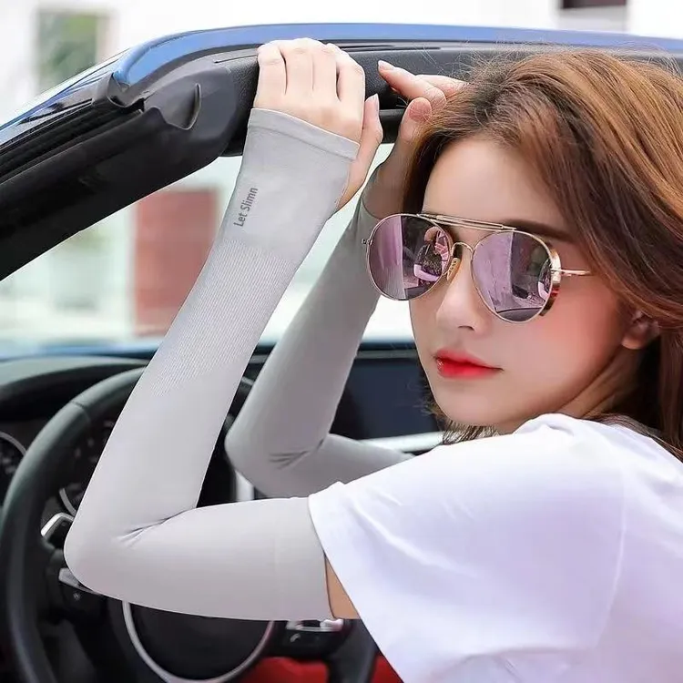 【火爆!到手6只防晒冰袖】男女袖套薄款透气户外冰爽遮阳臂袖商品图