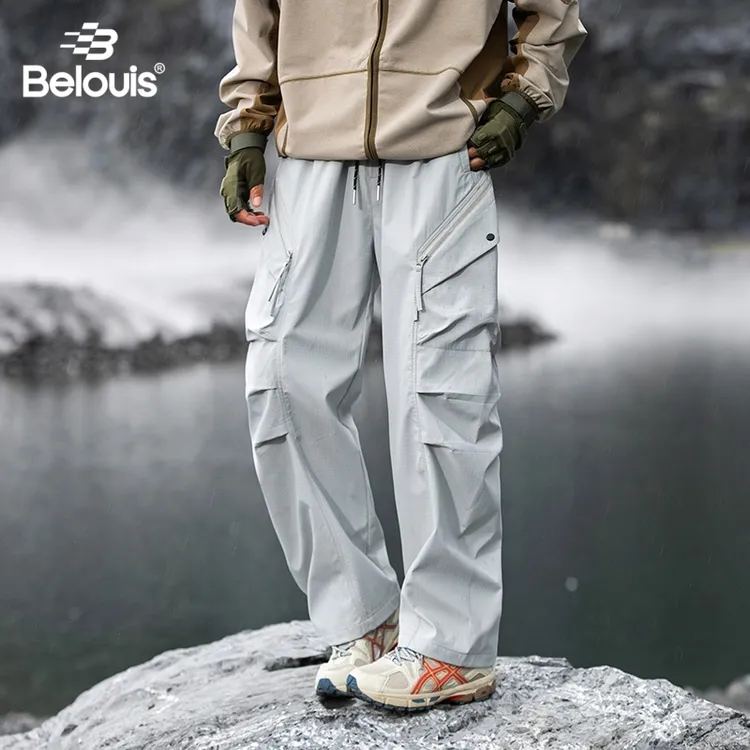 BELOUIS/比路易工装户外宽松工装裤防泼水耐磨休闲百搭登山冲锋裤