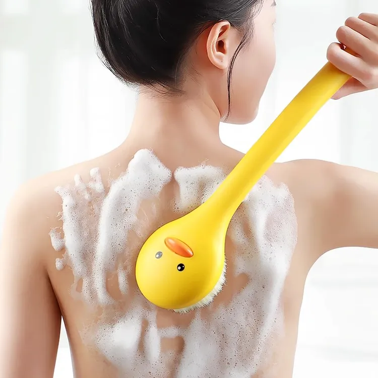 小黄鸭洗澡刷擦背神器搓澡刷背洗澡刷搓背长柄大号软毛刷沐浴刷