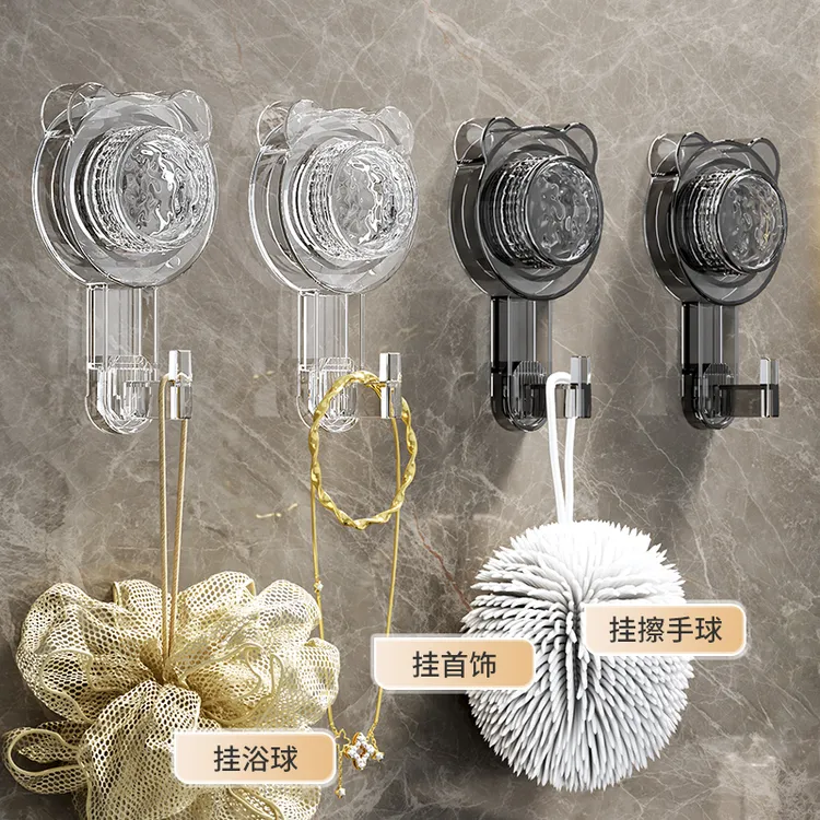 旋转吸盘挂钩强力真空免打孔粘钩浴室无痕卫生间厨房门后承重无痕