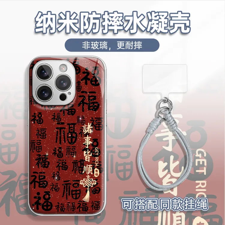 适用于苹果16/17华为OPPO小米VIVO创意小众LJ水凝手机壳AM1205