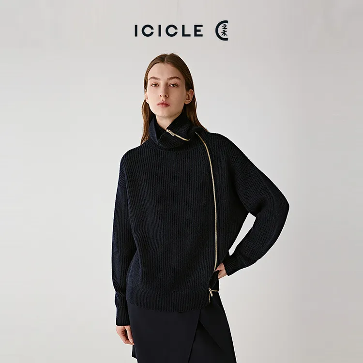 【10.2上新】ICICLE之禾25秋冬新品羊毛羊绒针织开衫0745