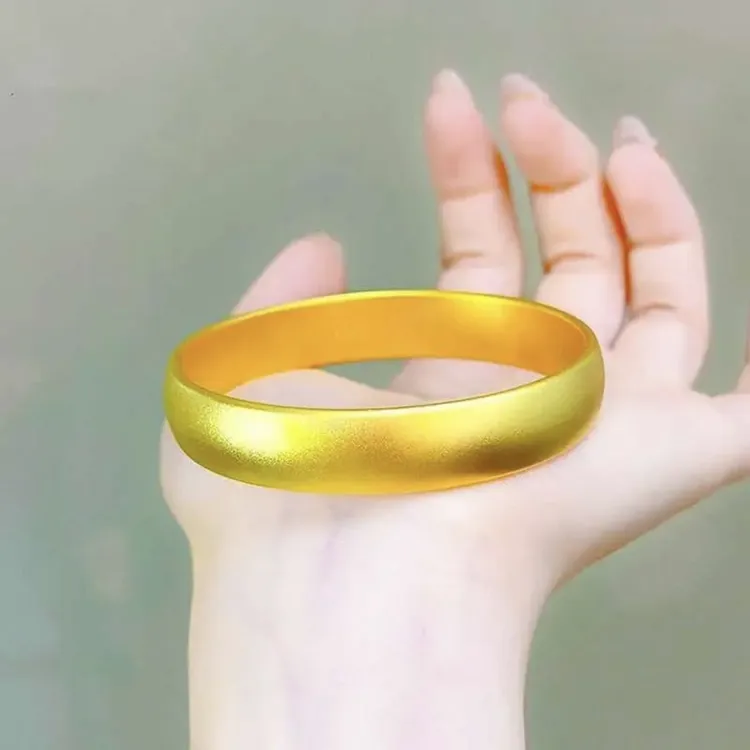 [专柜同款】  卡12古法素圈霸气轮胎闭口傳承手镯实心简约经典~