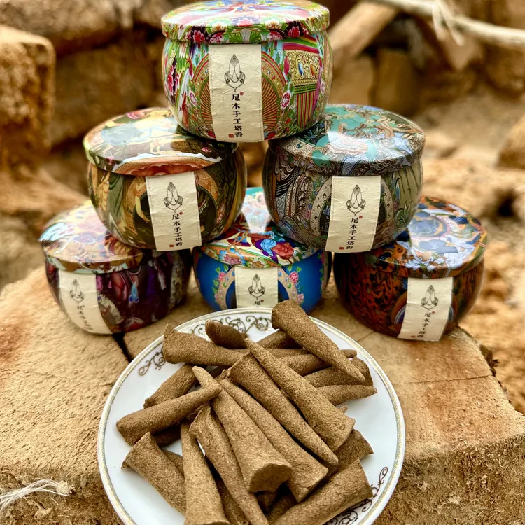 【古今千年】西藏尼木纯手工塔香藏香三十多味材料传统工艺制作