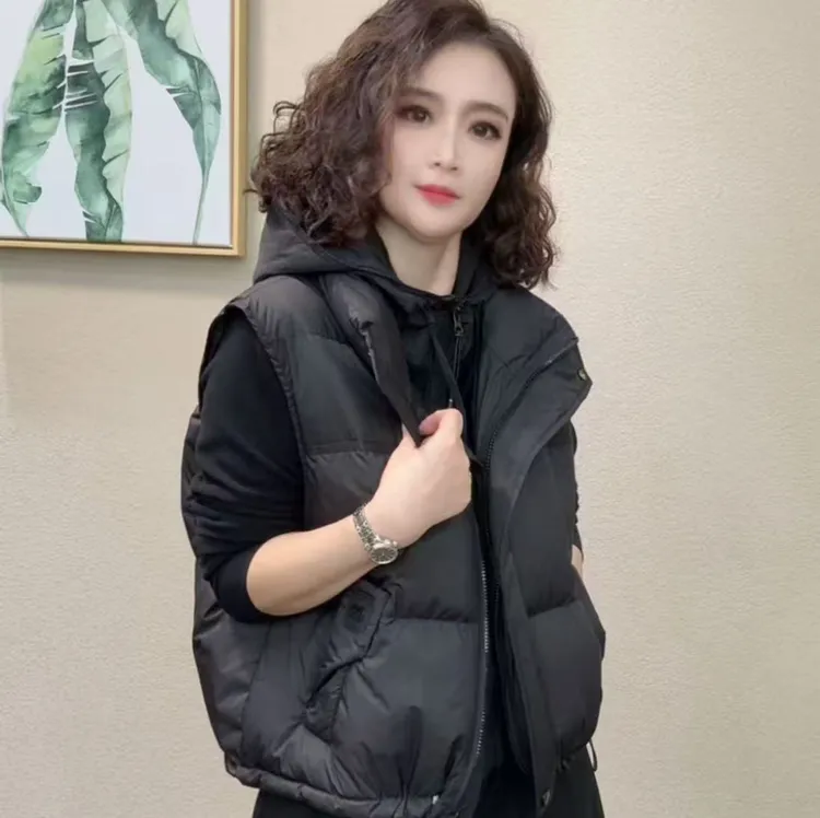 2025新款时尚羽绒马甲减龄女气质上衣#35210