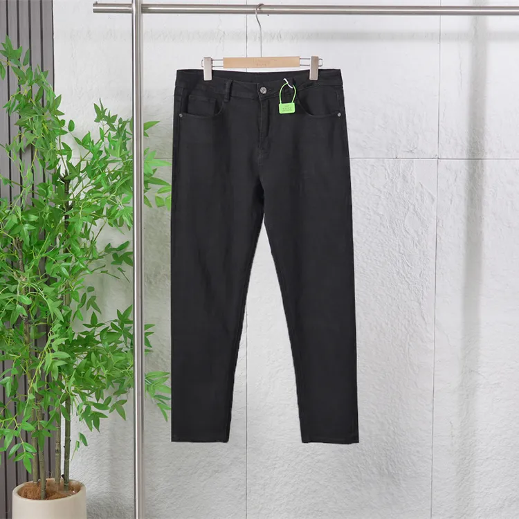 秋季男士时尚百搭休闲牛仔裤弹力宽松舒适亲肤棉感长裤子ZJ181/