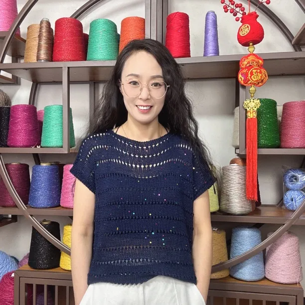 【一桶8两】（青莲款）夏季线冰蚕丝天丝棉精致亮片手工编织可勾可织