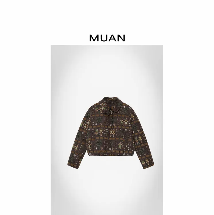 木岸MUAN：《阿勒泰羽绒服》定制复古高级90白鸭羽绒服D-MJ-F8357