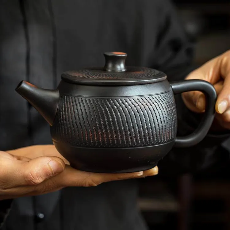 原矿建水紫陶壶家用茶具泡茶壶2026新款大容量功夫茶具汉瓦壶商品图