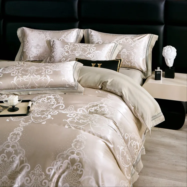 洛可-2025镂空款高精密色织提花四件套