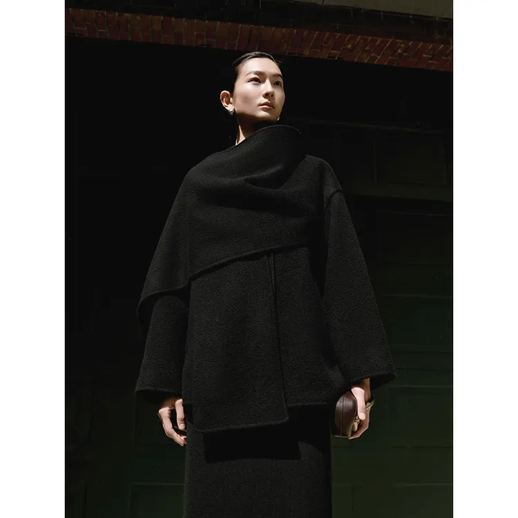 【毛呢】【商场同款新品】艾诺丝雅诗 优雅时髦中长款毛呢 AR233001