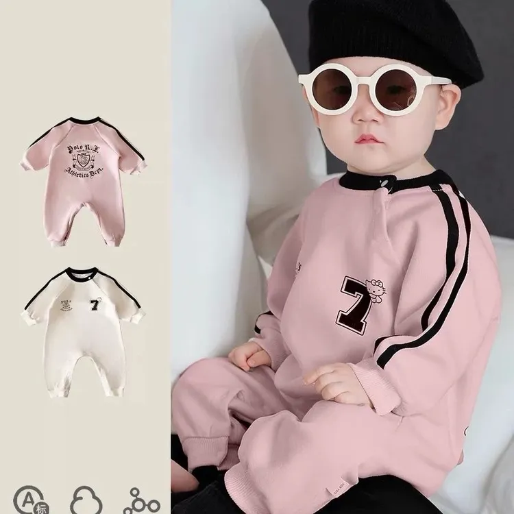 宝宝衣服春秋款洋气婴儿连体衣春装超萌婴幼儿外出爬服小月龄哈衣