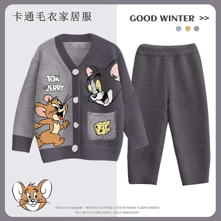 软绵绵儿童睡衣珊瑚绒秋冬季加厚款2025新款加绒大男童男孩半边绒