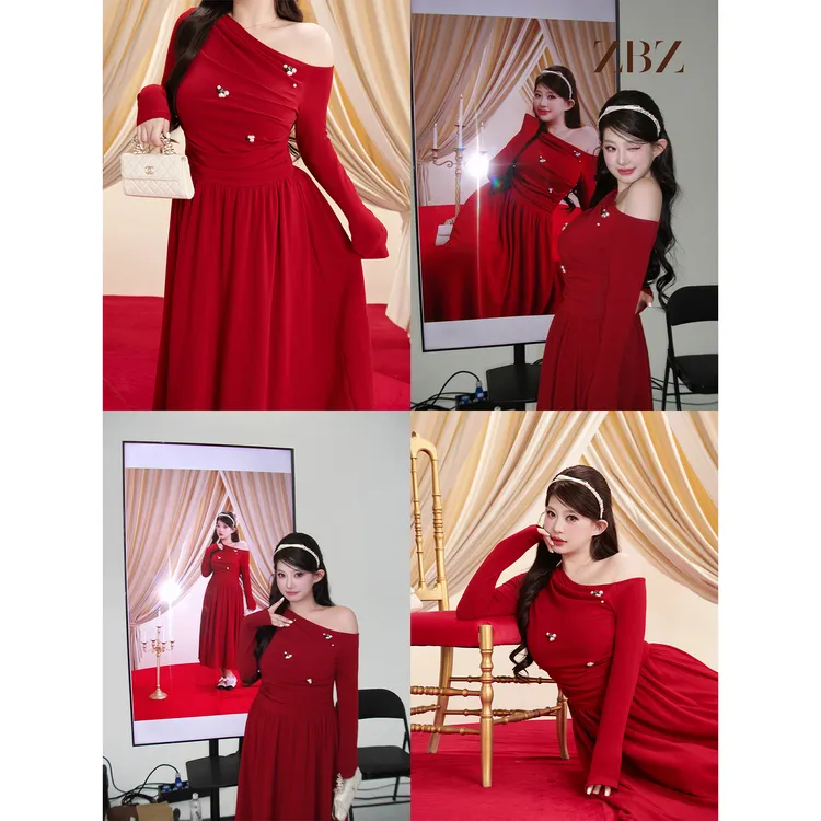 周白子 12/08 5周年【超美 · 红运暴富裙】连衣裙ZTDC653