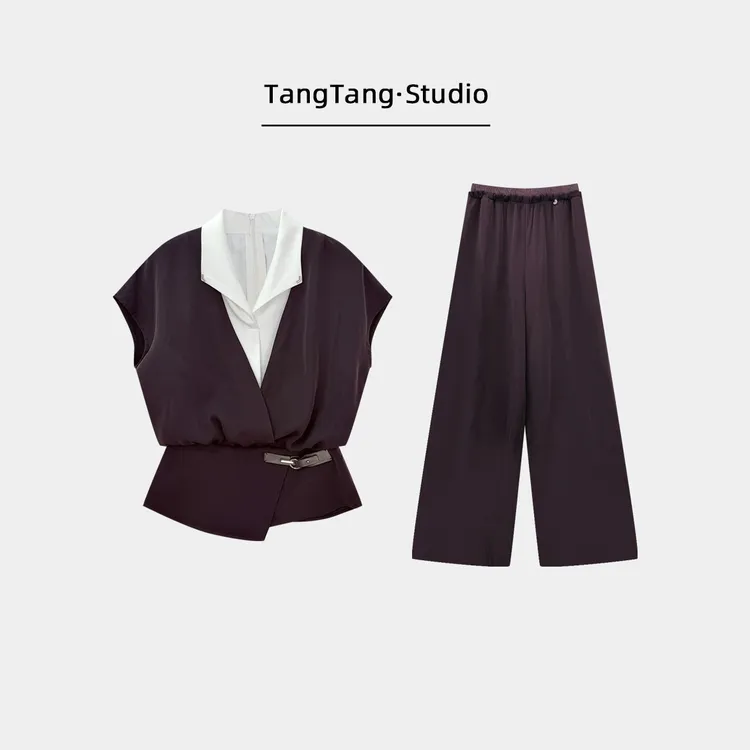 【TangTang·Studio】夜宴套装百搭时尚气质女装休闲套装-121266