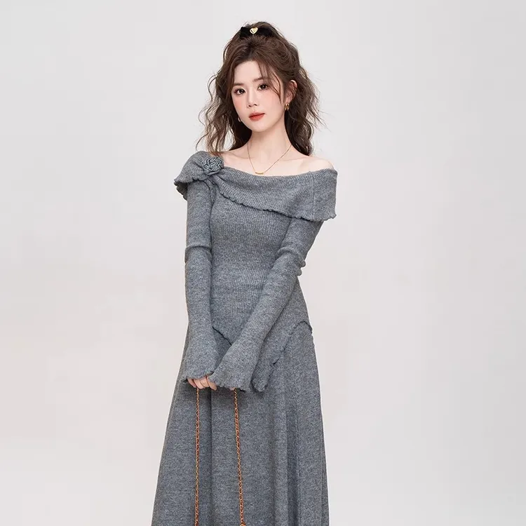 法式休闲风淑女时尚套装秋季时尚礼服长袖轻奢收腰