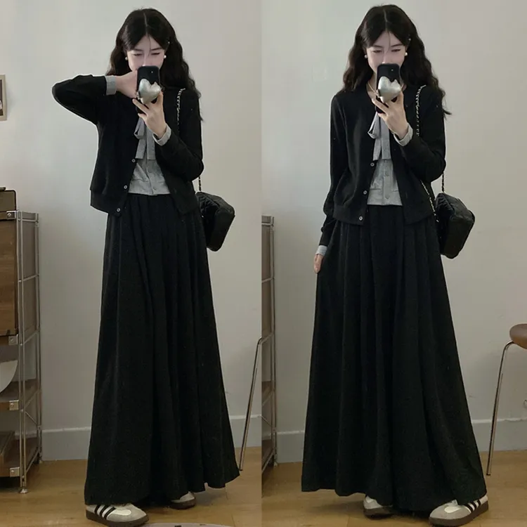 大码胖mm秋季新款韩版时尚休闲风时显瘦尚减龄宽松两件套装女