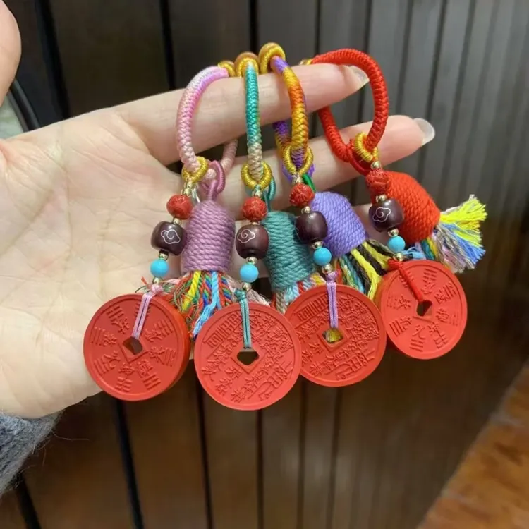 爆款山鬼钱钥匙扣护身挂件平安扣汽车挂饰