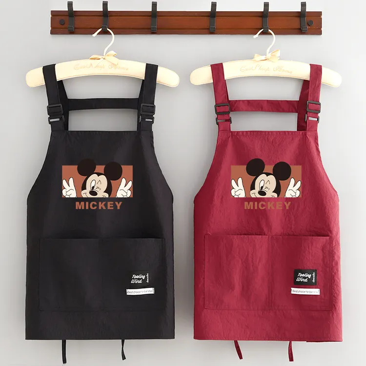 卡通防泼水围裙厨房家用时尚防污做饭围腰成人餐饮防油工作服定制