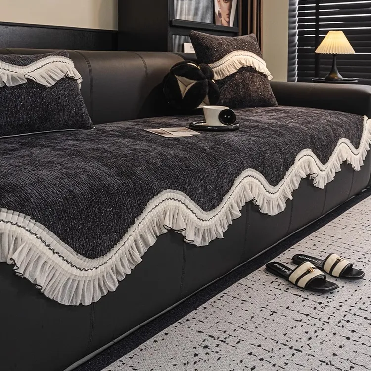 V/雅鹿沙发垫高端大气上档次四季通用2025新款沙发套罩雪尼尔盖布