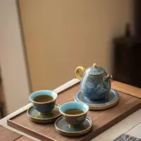 张金溪跳刀一壶两杯家用功夫泡茶茶具G214