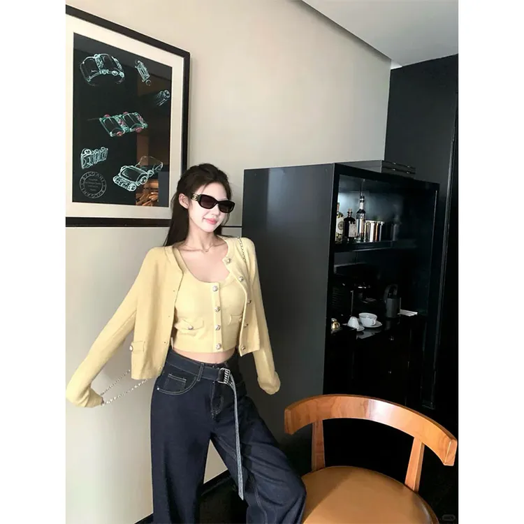 韩系穿搭套装设计感小众洋气时髦上衣2025秋季新款出游服装女衣服