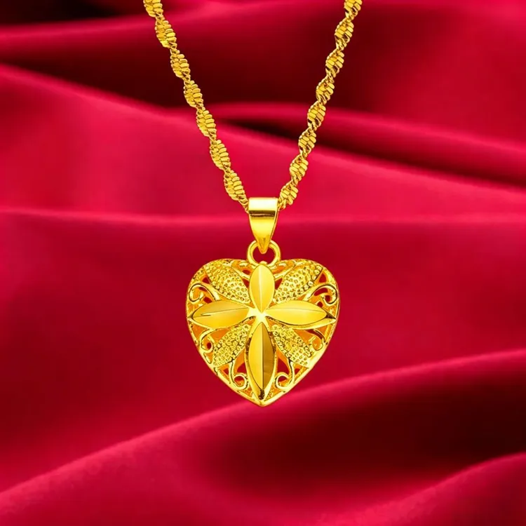 【精品】民族风女士爆款轻奢镂空四叶草项链时尚百搭长短可调节项链商品图