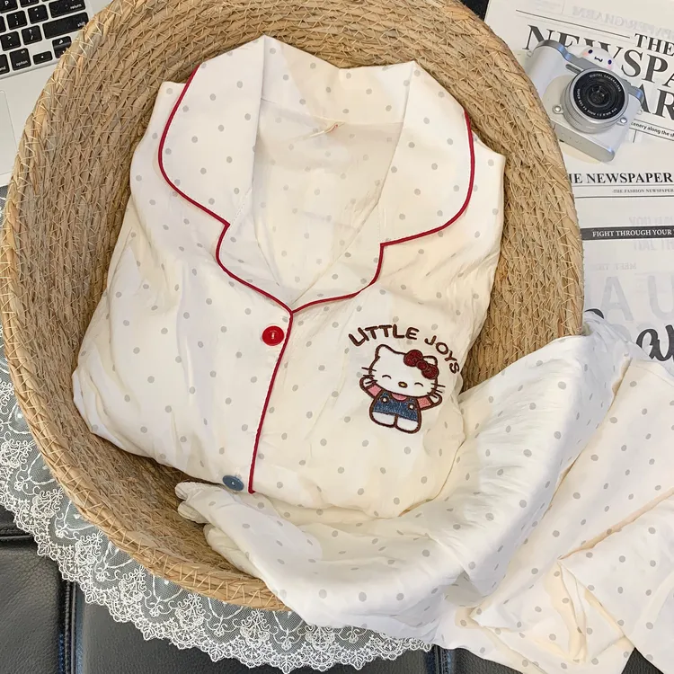 【长袖云朵绵多款可选】春秋季睡衣女两件套家居服新品卡通睡衣套装