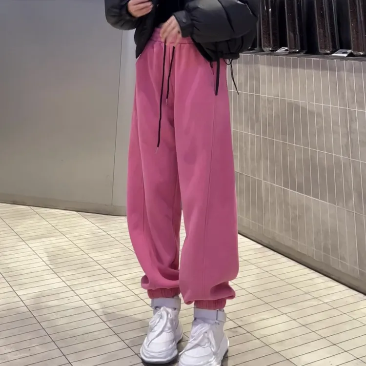 秋季显瘦百搭束脚裤高腰百搭休闲卫裤2502