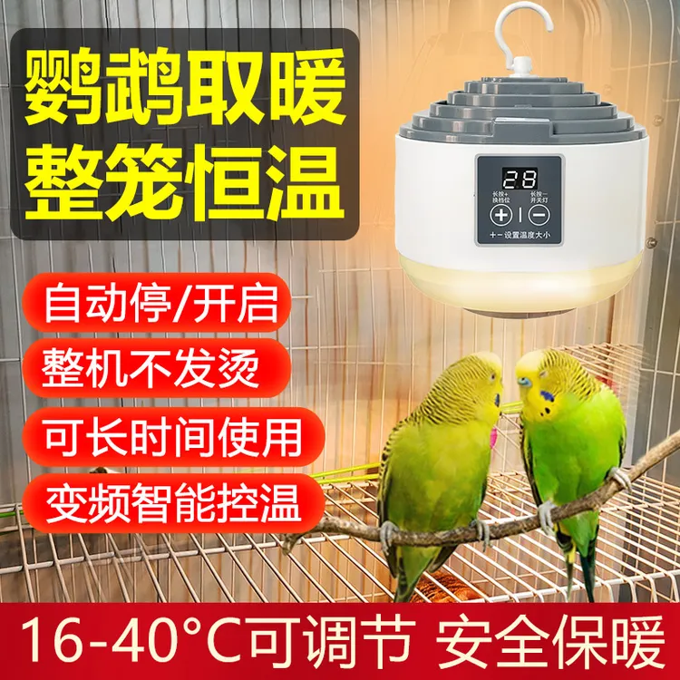 鹦鹉保温灯鸟类宠物暖风机静音温控恒温加热防烫鸟笼取暖神器冬天