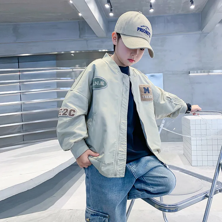 男童秋装休闲棒球服外套2025新款儿童痞帅夹克上衣洋气潮流韩版