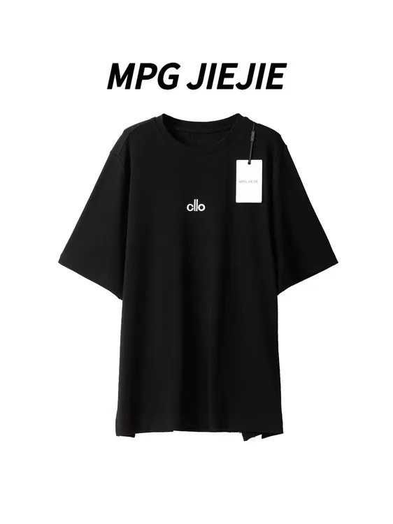 MPG JIEJIE【穿不厌】大码正肩薄款字母简约休闲印花百搭显瘦T恤