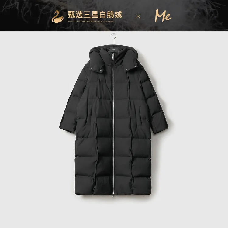 ME【温哥华鹅绒服】三星白鹅绒斜纹磨毛感保暖高端羽绒服MEQA4713