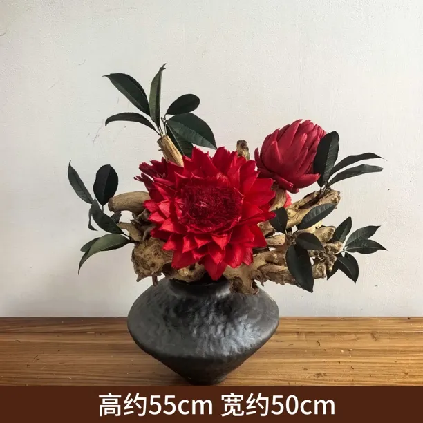 新品 天然植物 大尺寸 适合客厅 别墅 酒店大堂 商用空间 永生花