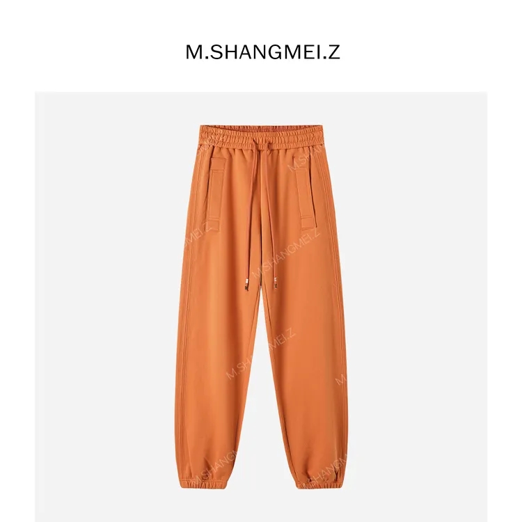 M.SHANGMEI.Z/沐熙【半糖主义】美大哥设计感时尚系绳卫裤X11A2153