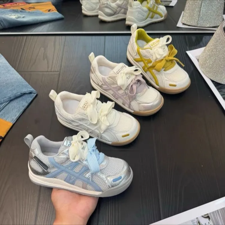 厚底德训鞋女夏天2025年新款爆款鞋子女鞋春夏季网鞋女板鞋