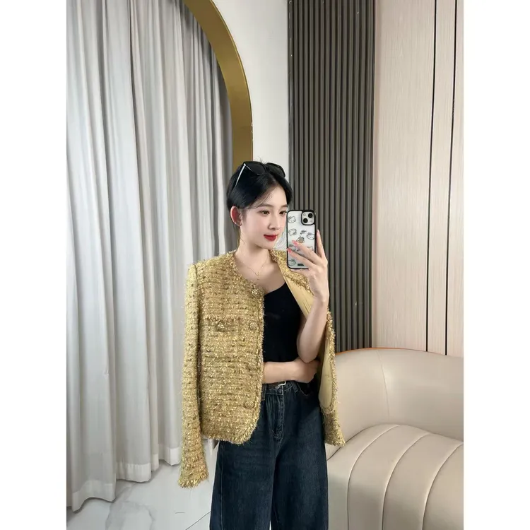 MSSY美舒尚衣、上衣小香风长袖短款外套休闲复古气质轻奢秋冬60101