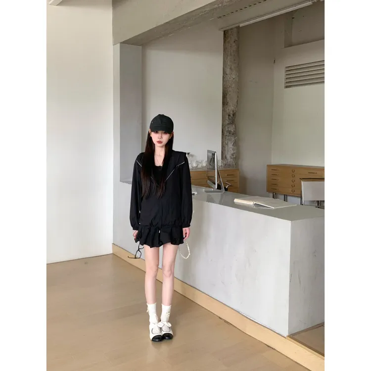 【赵小小&环岛日记 想入两个色】28977 夏季防晒衣宽松外套+半身裙