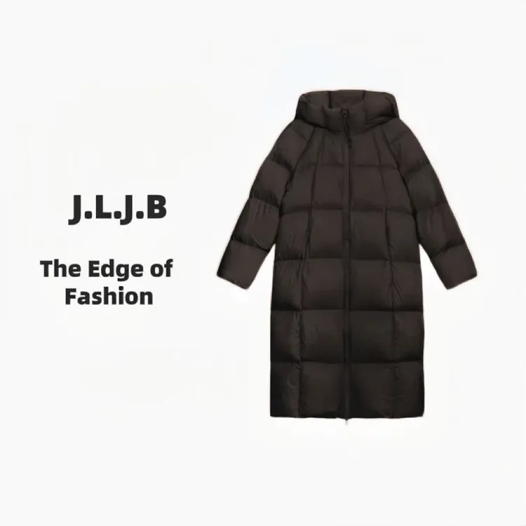 【JLJB江南佳帛】95白鹅绒新款2025秋冬时尚穿搭长款保暖羽绒服9003