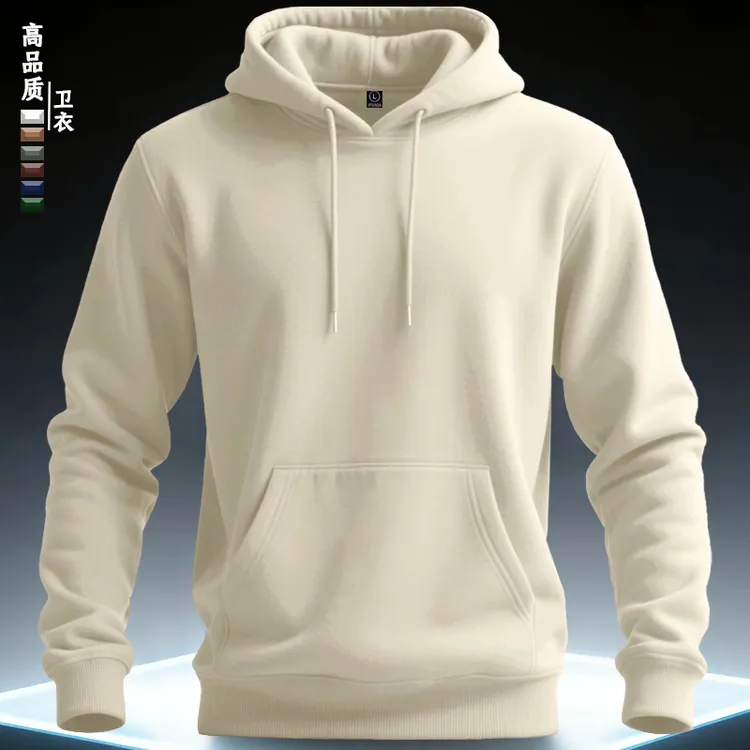 痞帅美式连帽秋冬男士宽松卫衣男款加绒加厚情侣上衣连帽卫衣男