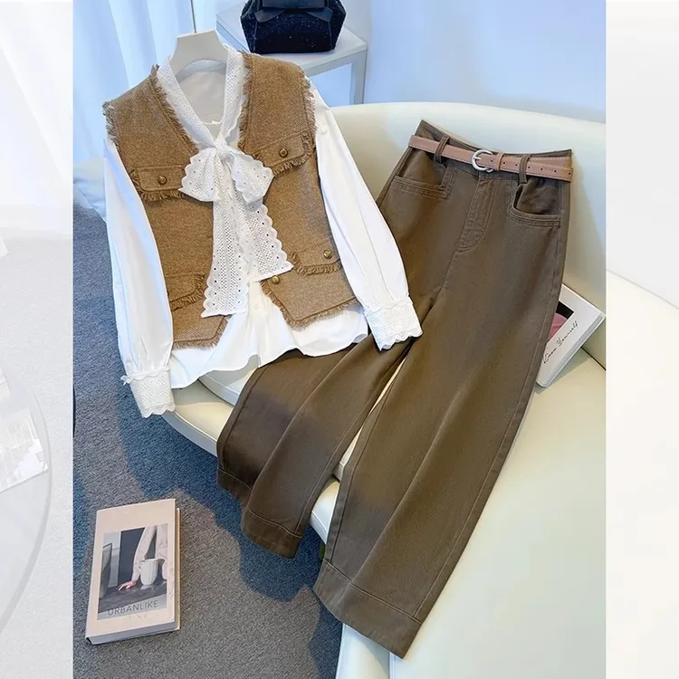 秋季换新1315小香风马甲套装女秋季新品爆款巨好看流行穿搭三件套