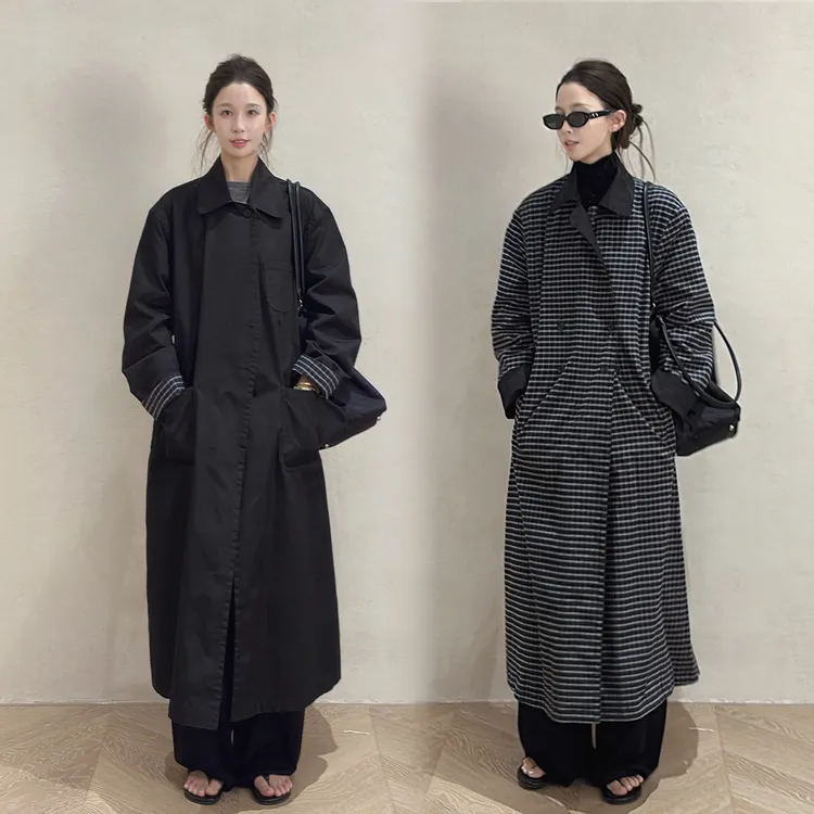 Z.blues【精品线】德系重工 强捻棉 大衣质感俩面穿风衣YZDC8440