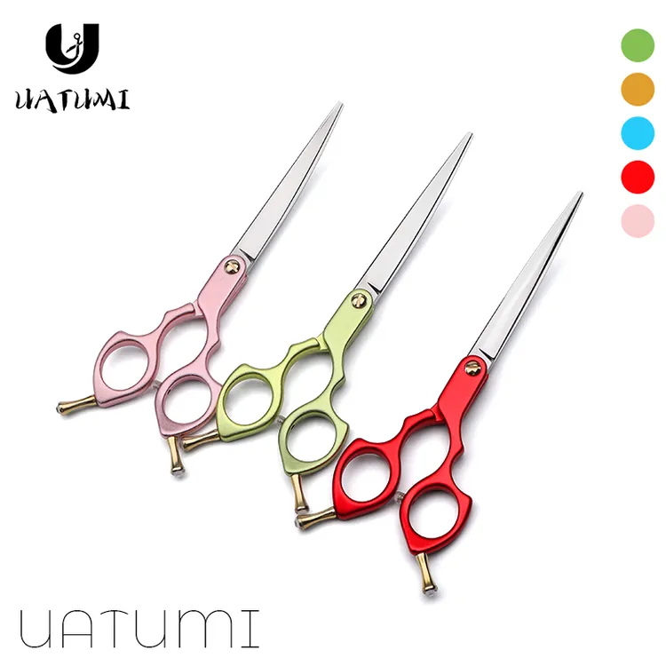 UATUMI 6.5寸宠物美容店用剪刀弯剪毛专业剪刀狗狗剃修毛打薄专用