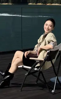 L'U'R/YI'YAO【俏佳人】纯棉拉链休闲立领拼接格纹短夹克外套10498
