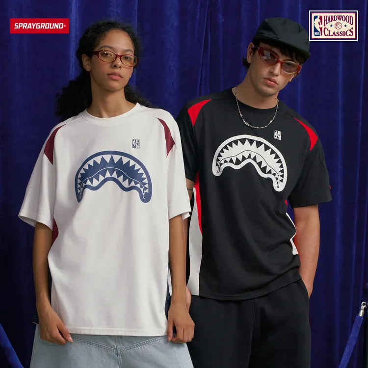 SPRAYGROUND I NBA HWC联名系列鲨鱼嘴短袖T恤潮流HD NE220243