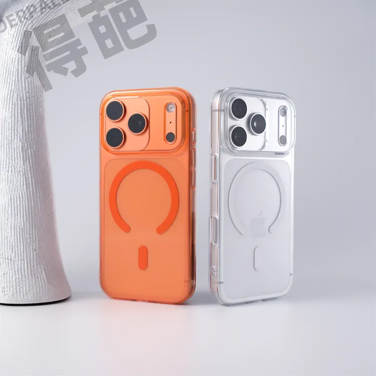 得葩简约高透苹果17promax磁吸手机壳iphone16轻薄肤感全包15/14