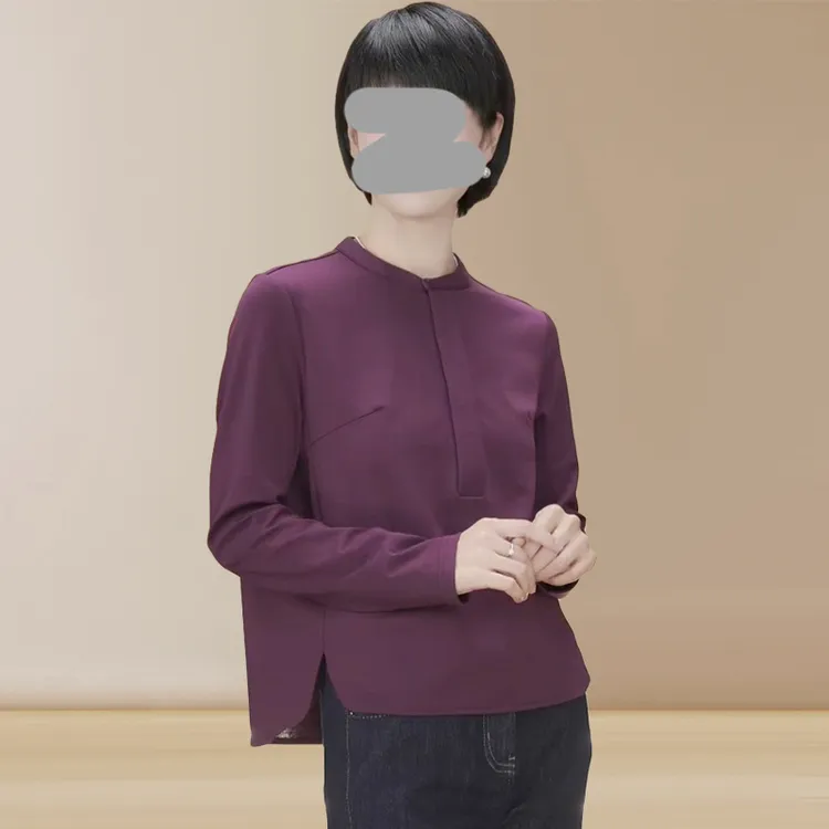 韩版时尚休闲百搭打底T恤女2025年春秋新款洋气显瘦减龄圆领上衣